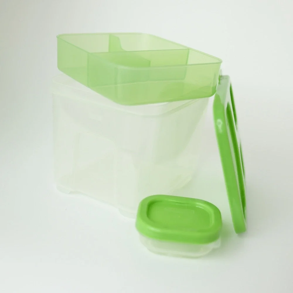 Rubbermaid LunchBlox Sandwich Kit Meal Prep Container Green Stackable BPA Free